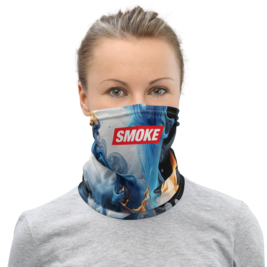 Blue Smoke Fire Mask & Neck Gaiter