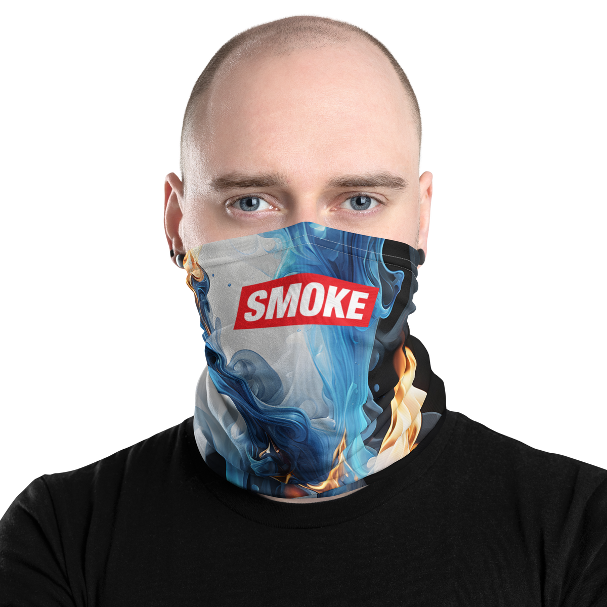 Blue Smoke Fire Mask & Neck Gaiter – Design Express