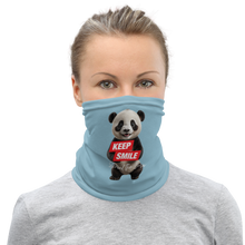 Keep Smile Blue Panda Mask & Neck Gaiter