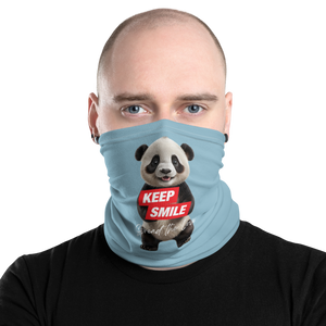 Keep Smile Blue Panda Mask & Neck Gaiter