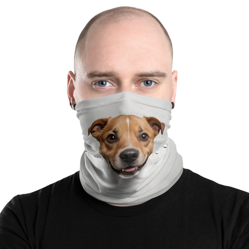 Smile Dog Peep Face Mask & Neck Gaiter