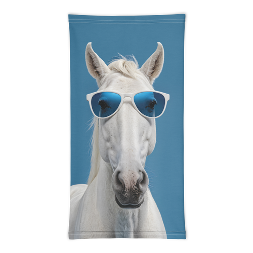 Cool Blue Horse Face Mask & Neck Gaiter