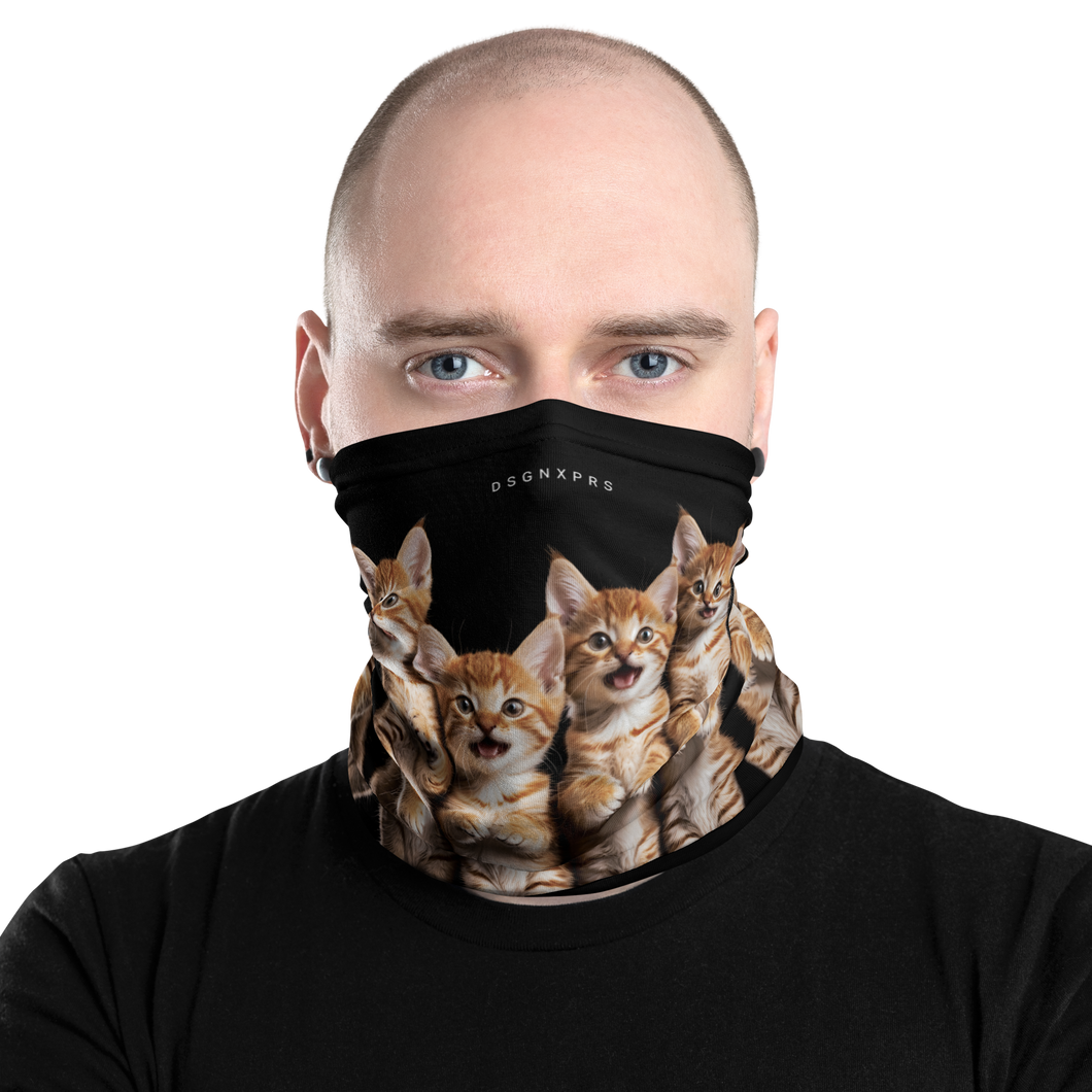 Four Cute Cats Face Mask & Neck Gaiter