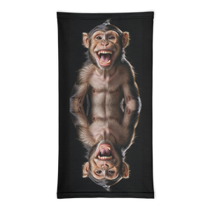 Happy Monkey Black Face Mask & Neck Gaiter