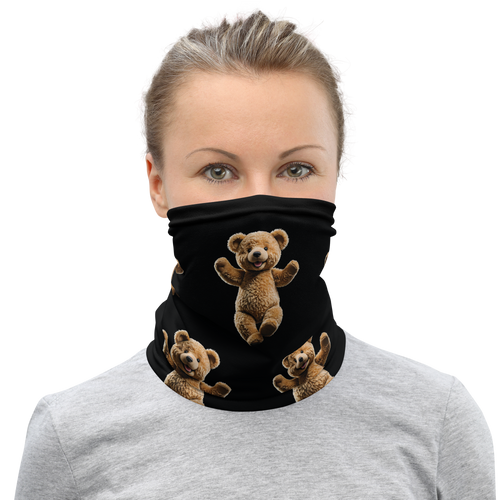 Happy Teddy Bear Face Mask & Neck Gaiter