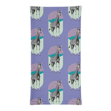 Giraffe Zebra Purple Face Mask & Neck Gaiter