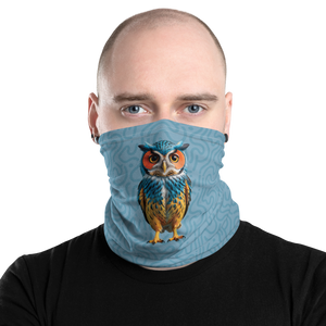 Blue Owl Face Mask & Neck Gaiter