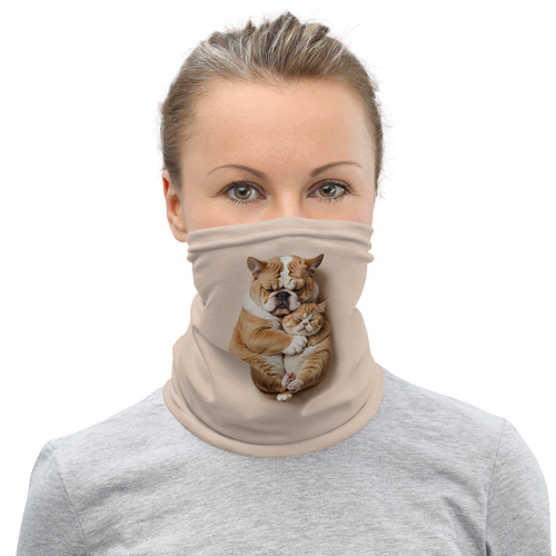 Cute Baby Cat and Dog Sleep Face Mask & Neck Gaiter