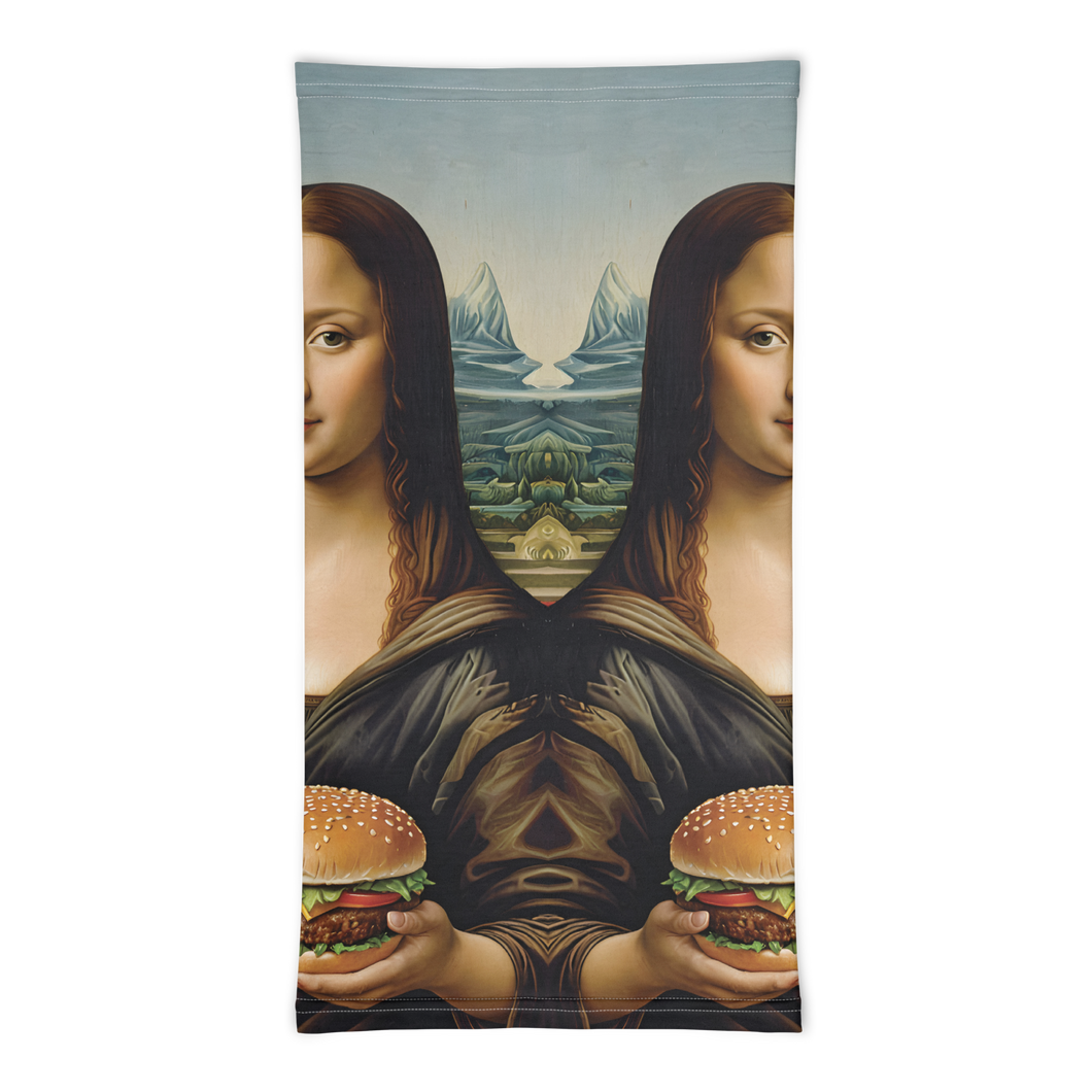 Monalisa Burger Mask & Neck Gaiter