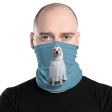 Dog in Ghost Costume Face Mask & Neck Gaiter