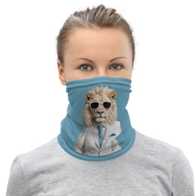 Funky White Lion Face Mask & Neck Gaiter