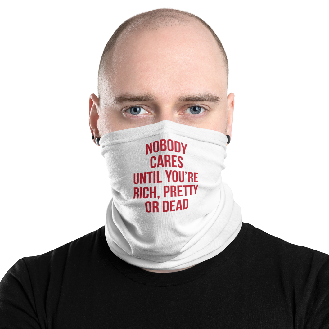 Nobody Cares (Funny) Face Mask & Neck Gaiter