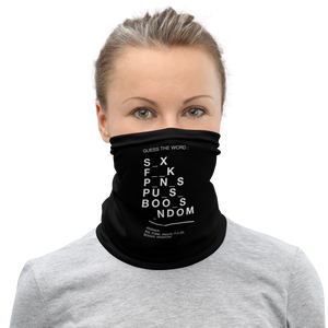 Guess The Word (Funny) Face Mask & Neck Gaiter