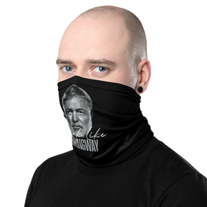 Drink Like Hemingway Portrait Face Mask & Neck Gaiter