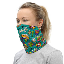 Comic Text Pattern Mask & Neck Gaiter