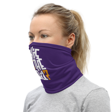 IS/THIS IS THE END? Purple Yellow Reverse Face Mask & Neck Gaiter