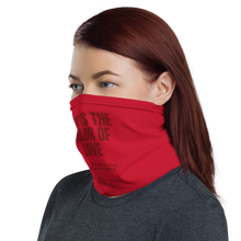 Red is the color of love Face Mask & Neck Gaiter