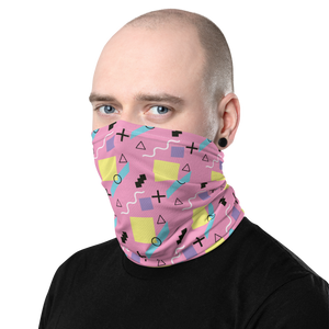 Memphis Colorful Pattern 04 Mask & Neck Gaiter