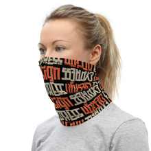 Design Express Typography Pattern Face Mask & Neck Gaiter