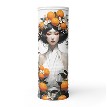 Oriental Lady with Orange Fruits Face Mask & Neck Gaiter