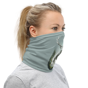 Green White Deer Face Mask & Neck Gaiter