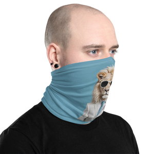 Funky White Lion Face Mask & Neck Gaiter