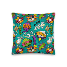 Comic Text Pattern Premium Pillow