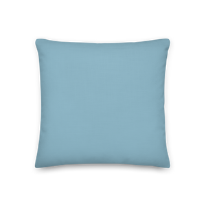 Sad Dog Blue Premium Pillow