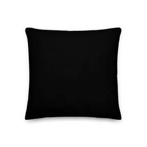 Happy Monkey Black Premium Pillow