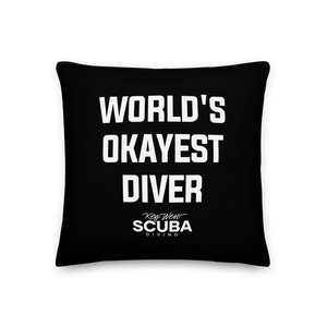 World's Okayest Diver Premium Pillow