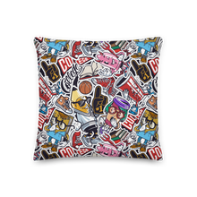 Street Art College Pattern Premium Pillow