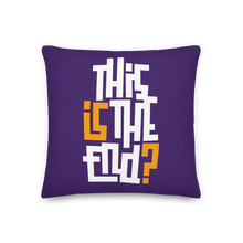 IS/THIS IS THE END? Purple Yellow Reverse Premium Pillow