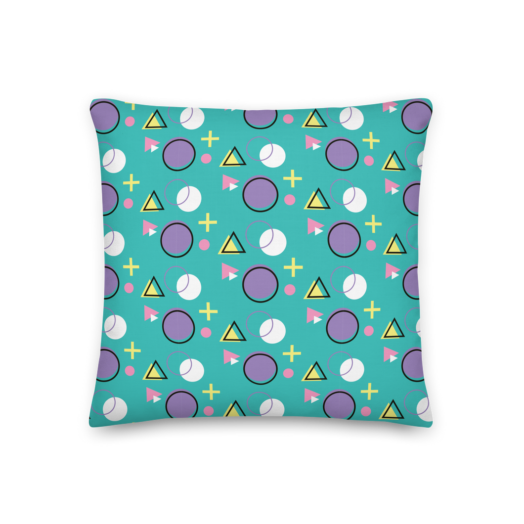 Memphis Colorful Pattern 01 Premium Pillow