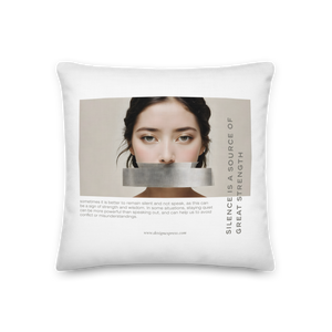 Silence Lao Tzu Premium Pillow