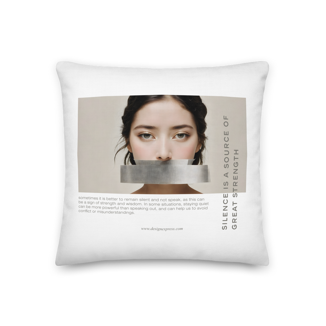 Silence Lao Tzu Premium Pillow