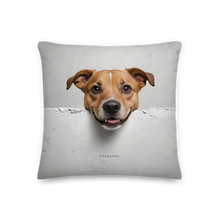 Smile Dog Peep Premium Pillow