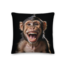 Happy Monkey Black Premium Pillow