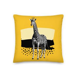 Giraffe Zebra Skin Premium Pillow