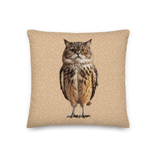 Cat Owl Premium Pillow