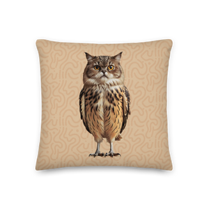 Cat Owl Premium Pillow