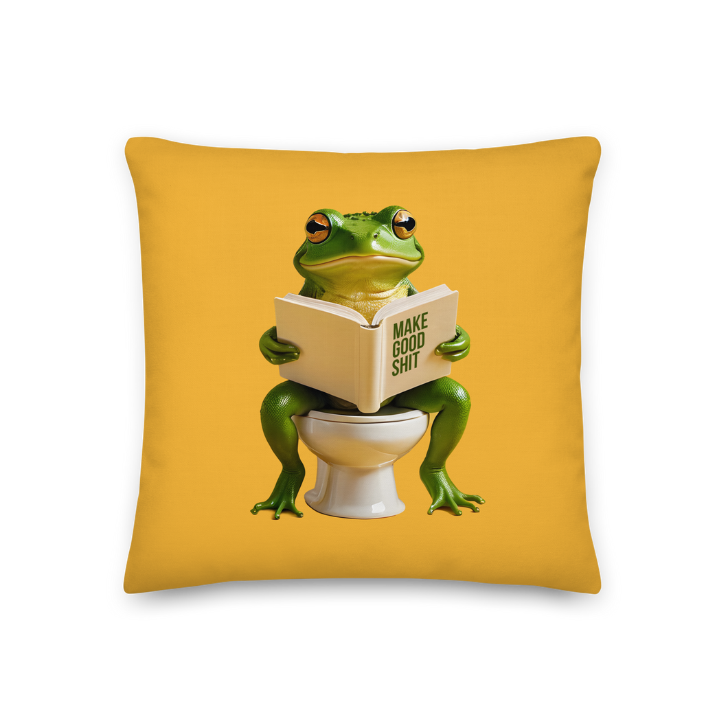 Frog Poop Premium Pillow