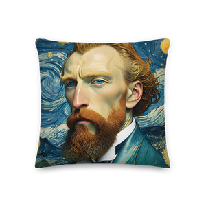 Van Gogh Potrait Painting Premium Pillow