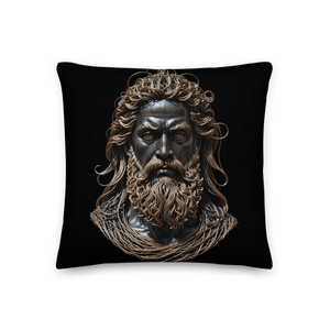 Zeus Copper Wire Sculpture Premium Pillow