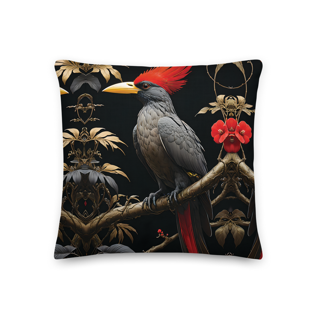 Beauty Tropical Bird Premium Pillow