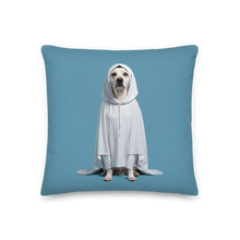 Dog in Ghost Costume Premium Pillow