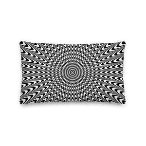 Vertigo Optical Illusion Background Premium Pillow