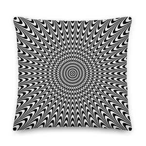 Vertigo Optical Illusion Background Premium Pillow