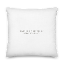 Silence Lao Tzu Premium Pillow