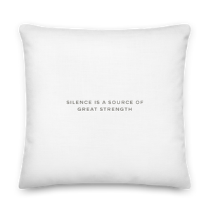 Silence Lao Tzu Premium Pillow