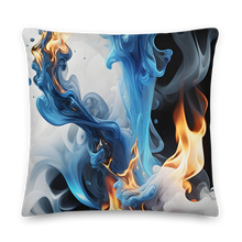 Blue Smoke Fire Premium Pillow